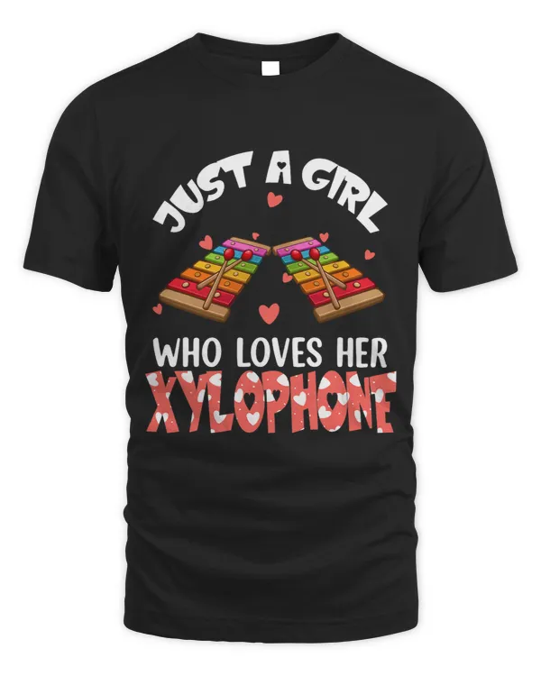 Just A Girl Who Loves Her Xylophone Instrument Valentine