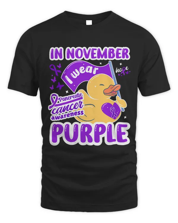 In November I Wear Purple For My Mom Dad Aunt Grandpa