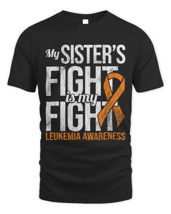 My Sisters Fight My Fight Leukemia Awareness Ribbon Cancer 1