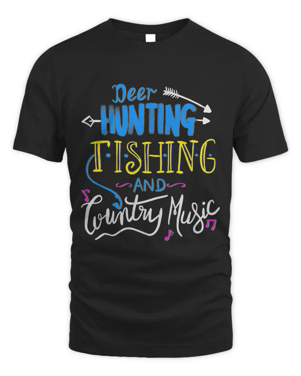 LongshanksTees Deer Hunting Fishing Country Music