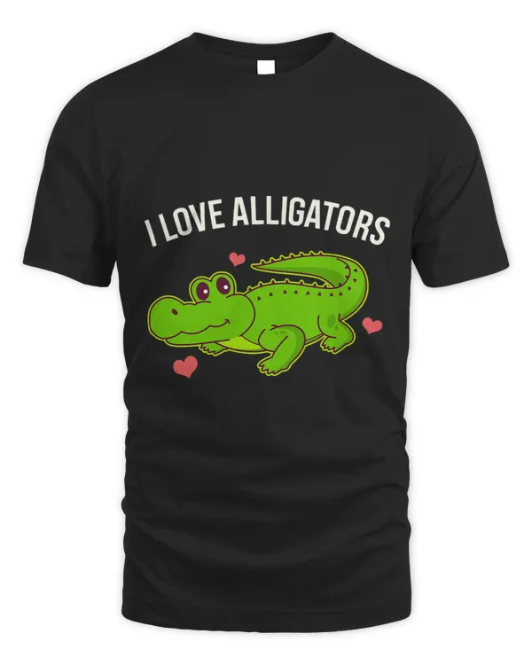 I Love Alligators Cute Alligator