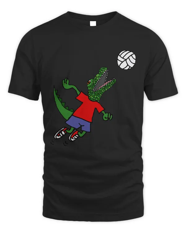 Smileteessports Funny Alligator Spiking Volleyball Player