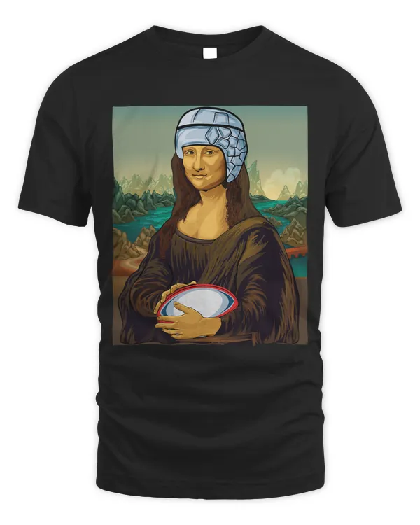 Mona Lisa Rugby Rugger Wear Rugby Player Gift