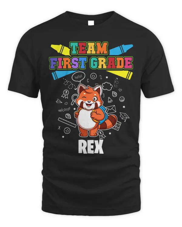 Kids Team First Grade Rex Personalized 1