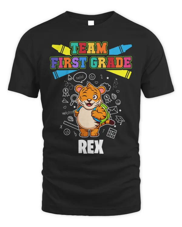 Kids Team First Grade Rex Personalized 2