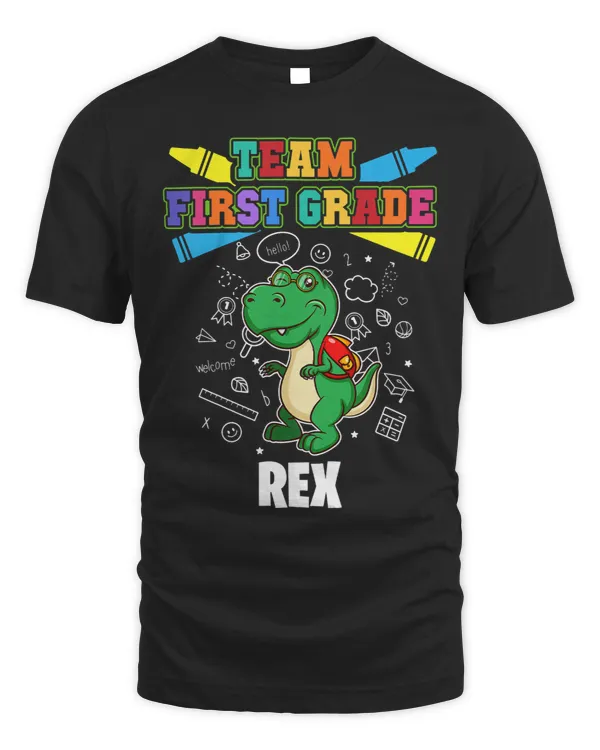 Kids Team First Grade Rex Personalized