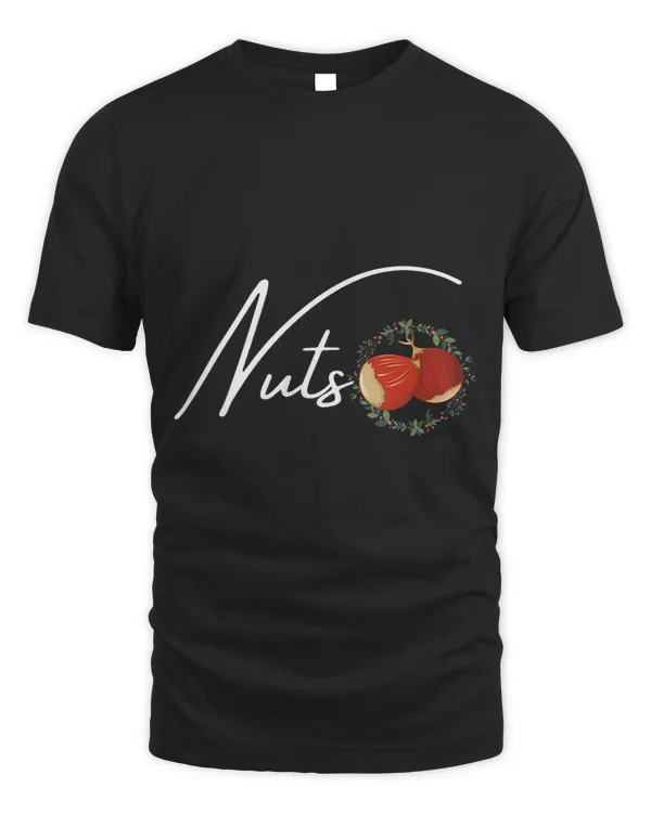 Mens Chest Nuts Funny Couples Christmas Tees Chestnuts Holiday