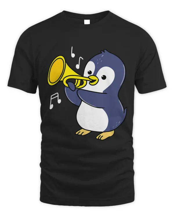 Penguin Playing Trumpet