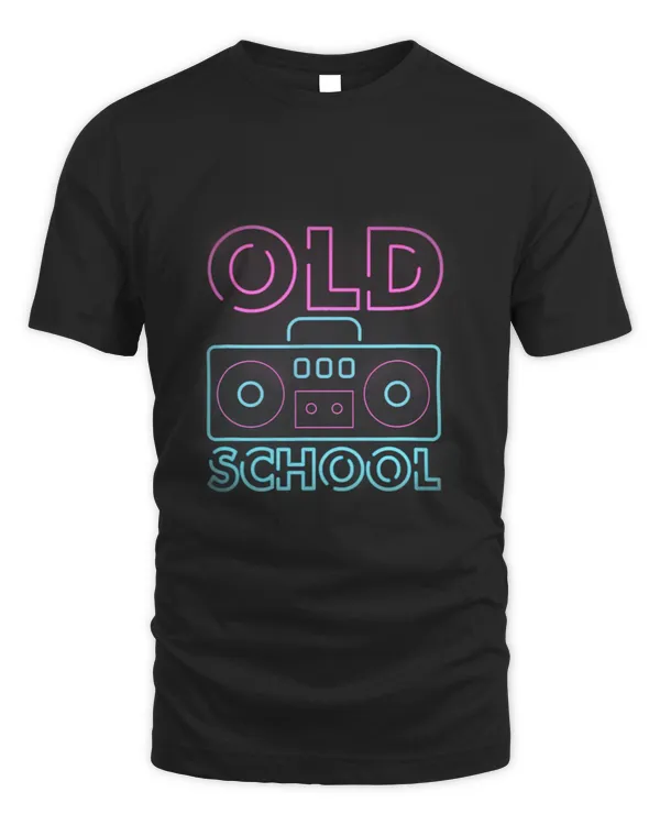 Old School Shirt Hip Hop Music Lovers Mix Tape Boombox