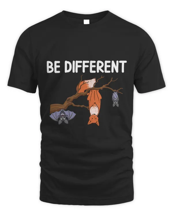 Fox Bat Saying Gift Be Different Gift Idea