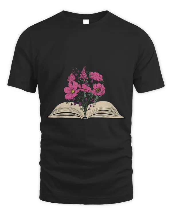 Reading Book Flower Reading Librarian Cute Book Lover For Men Women Reader