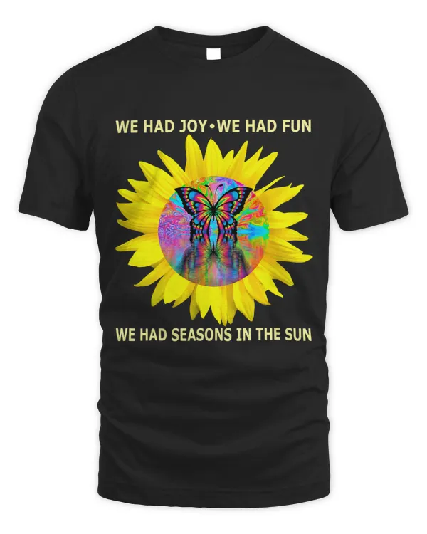 Seasons in the Sun Retro 70s Lyrics Butterflies Sunflower