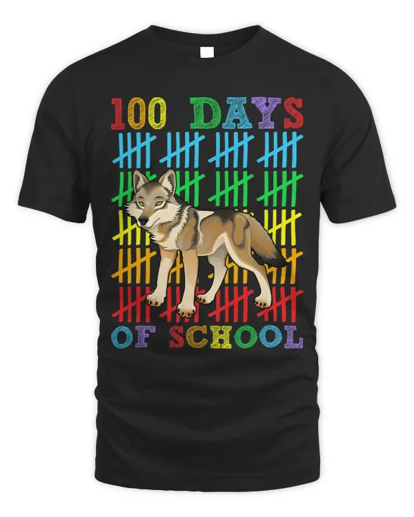 100 Days of School Coyote Lover Boys Girls 100th Day School