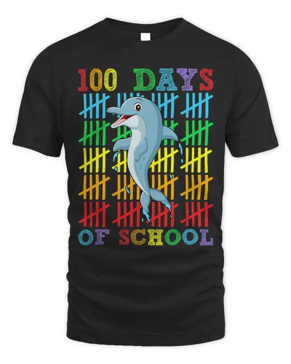 100 Days of School Dolphin Lover Boys Girls 100th Day School