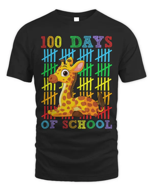 100 Days of School Giraffe Lover Boys Girls 100th Day School