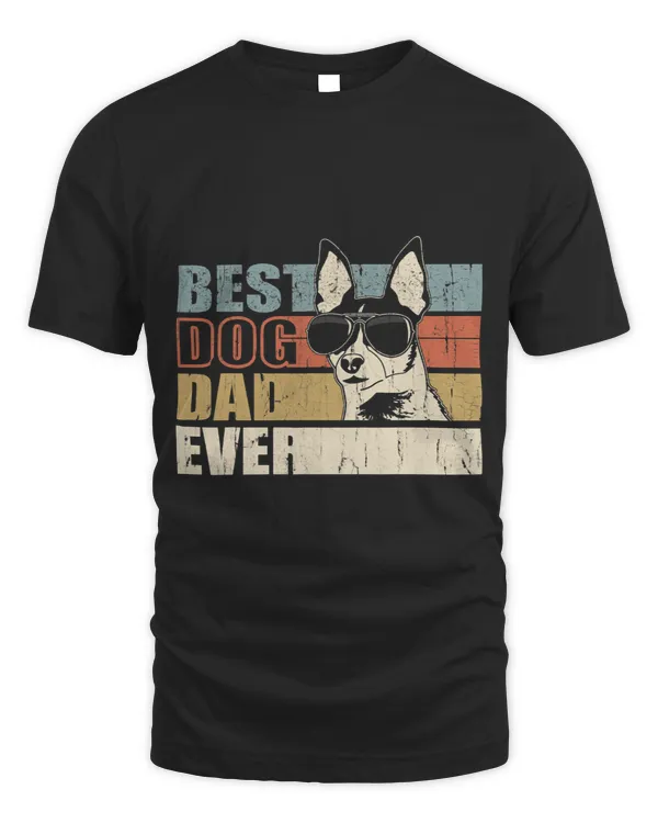 Best Dog Dad Ever funny glasses Toy Fox Terrier retro