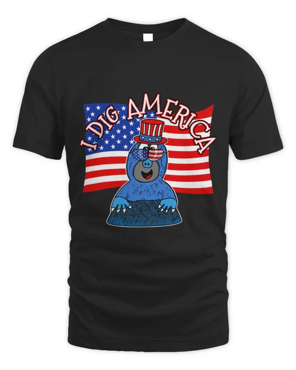 4th July Mole I Dig America Independence Day
