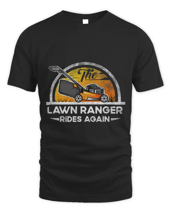 Funny Lawn Tractor Mowing The Lawn Ranger Rides Again