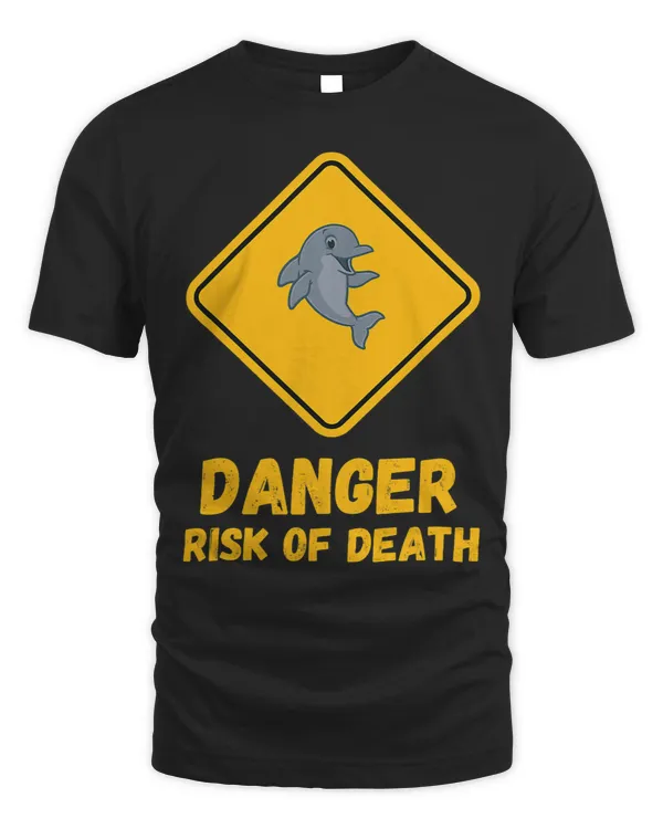 Funny Cute Dolphin Danger Risk Of Death Road Sign Saying