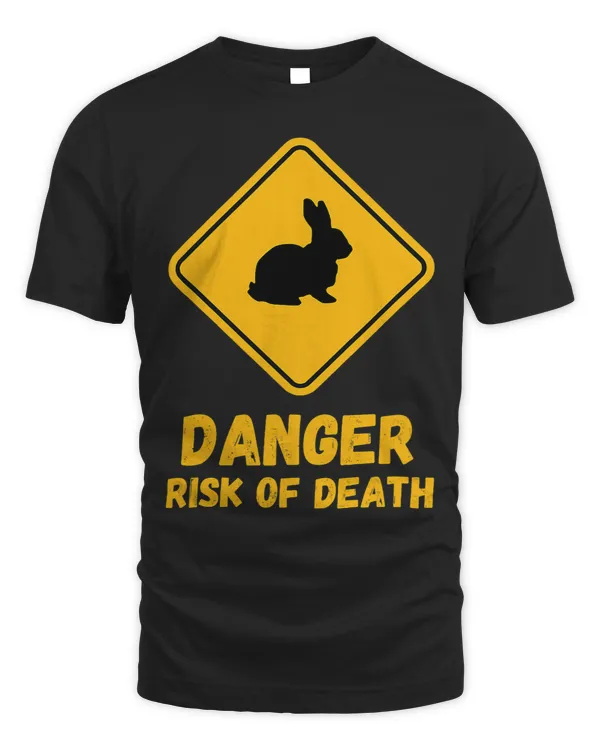 Funny Cute Rabbit Hare Danger Risk Of Death Road Sign Saying