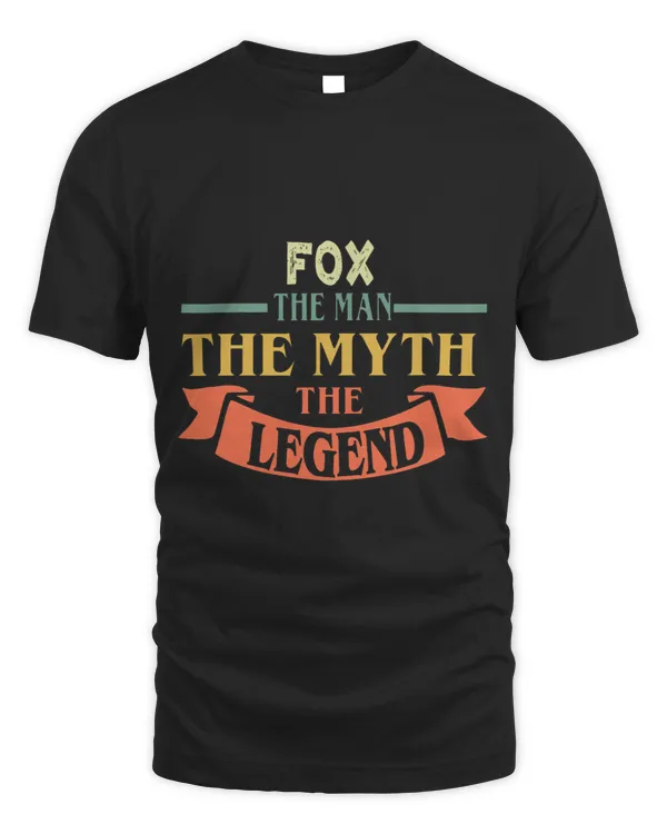 Fox The Man The Myth The Legend Custom Name Tee