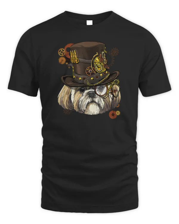 Steampunk Shih Tzu Dog Shirt Steampunk L