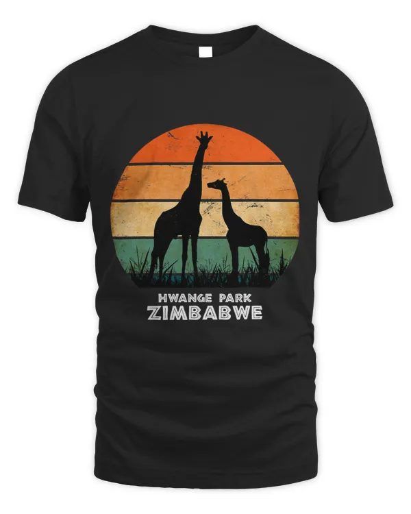 Hwange Park Zimbabwe Giraffe Safari National Park Game