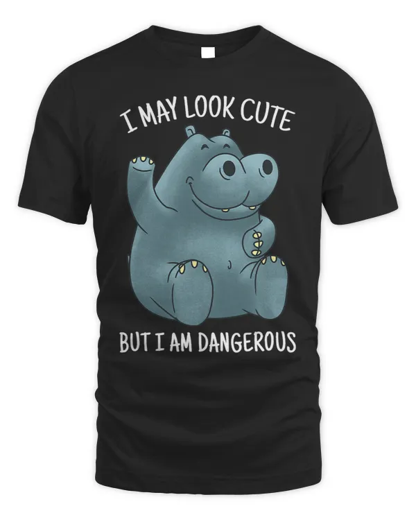 Funny hippo hippo dangerous danger motif hippo