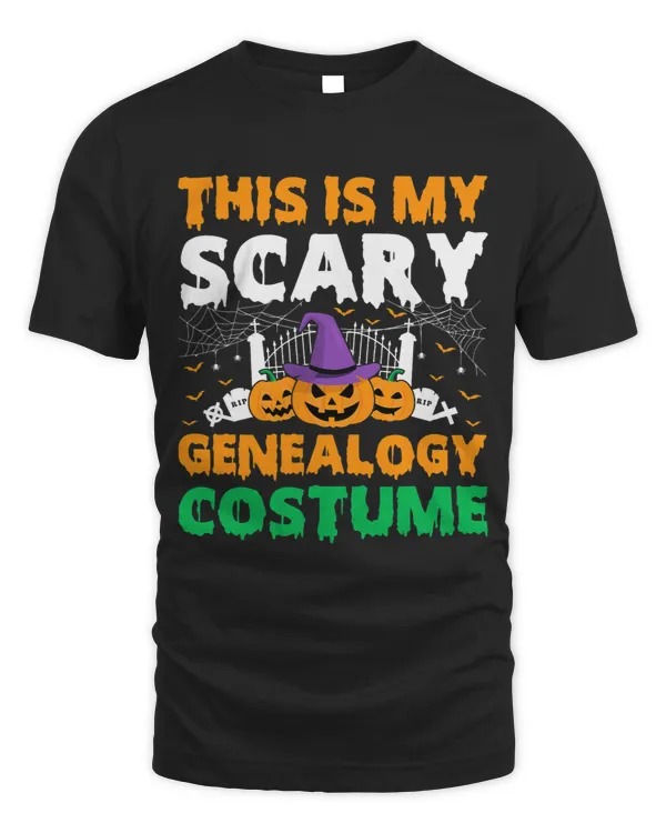 Funny This Is My Scary Genealogy Costume Halloween