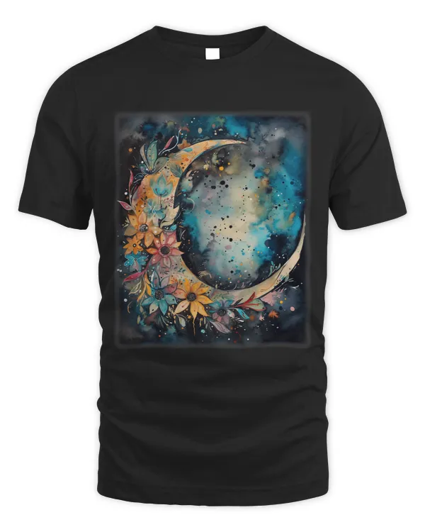 Crescent Moon with Stars abstract Bohemian Style Women Girls4 7