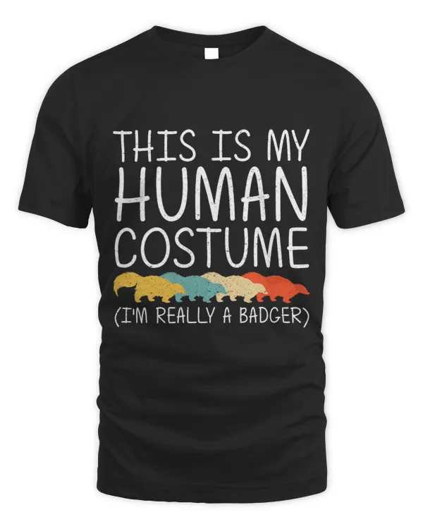 Badger Halloween Human Costume Skunk Ferret Easy DIY Gift