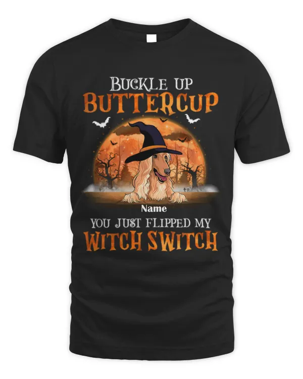 Buckle Up Buttercup Halloween Shirt, Gift For Dog Mom, Dog Dad, Dog Lover Shirt, Personalized Gifts For Dog Lovers