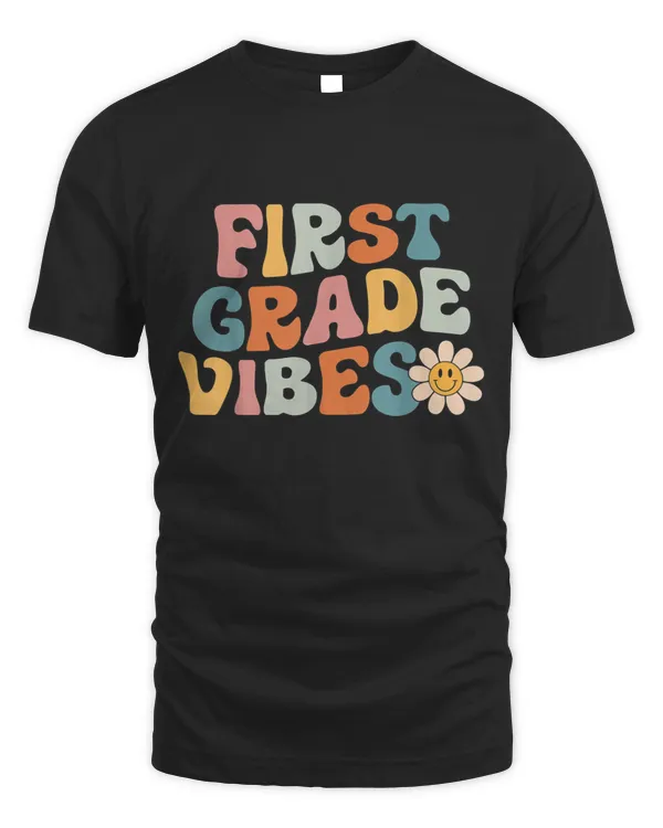 First Grade Vibes Hello Team 1St Grade Teacher Kids Retro