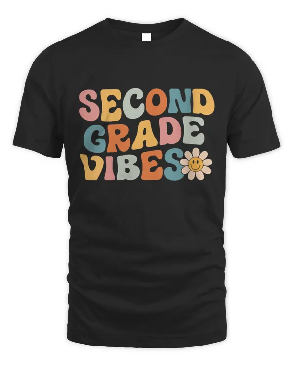 Second Grade Vibes Hello Team 1St Grade Teacher Kids Retro