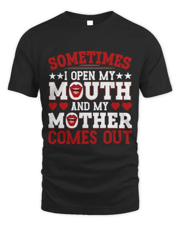 Funny Mothers Day Graphic with Sayings Mom Daughter Son Cute