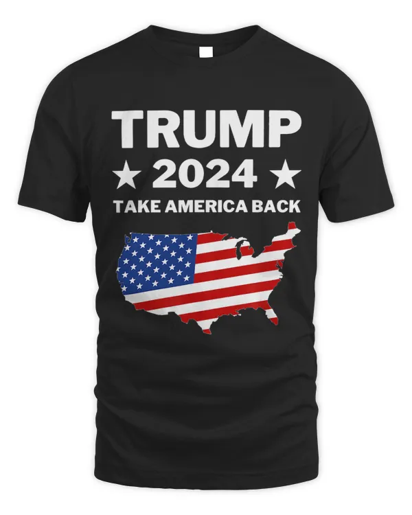 Trump 2024 Take America Back American Flag Pro Trump