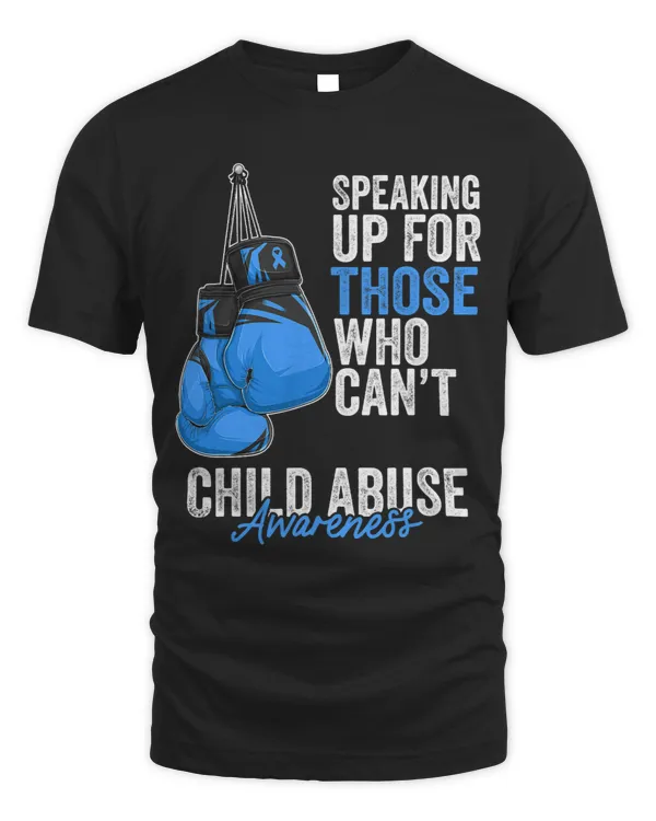 Child Abuse Prevention Awareness Boxing Gloves Blue Ribbon 21