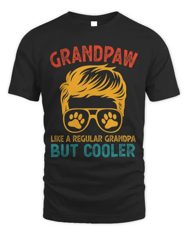 Mens 7MQX Vintage Dog Grandpaw Like A Regular Grandpa But Cooler