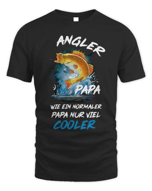 Mens Angler 2Cooler Angel Papa Fish Fisherman Mens