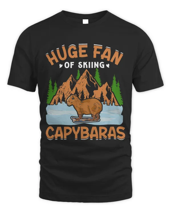 Skiing Ski Huge Fan of Skiing Capybara Capybara Lover Ski Skier