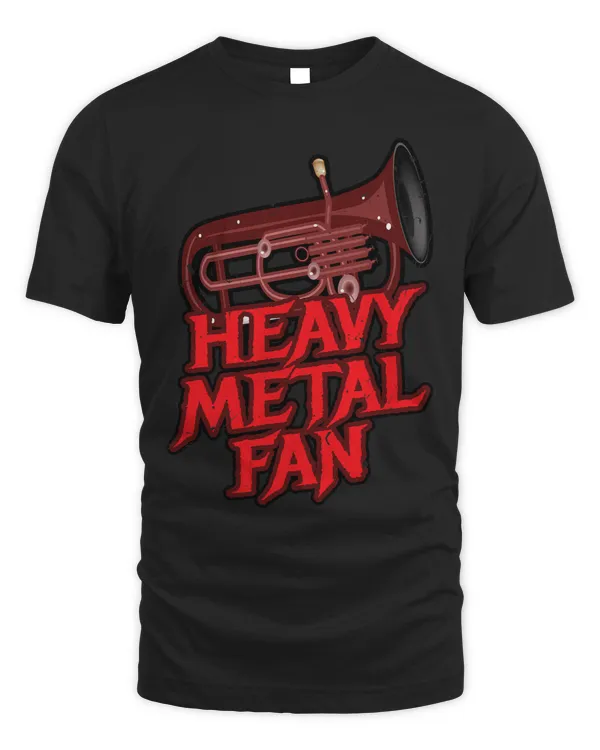 Heavy Metal Fan Euphonium Player Shirt Brass Euphonium