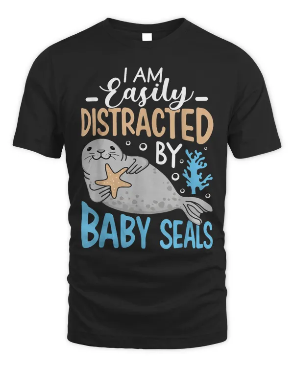 Seal Lover Gifts I Am Easily Distracted by Baby Seals