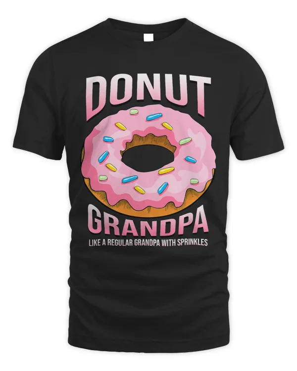 Mens Donut Grandpa Shirt for Pop Funny Sprinkles Food Lover Gifts