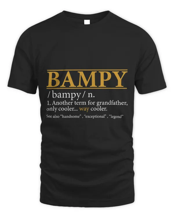 Mens Funny BAMPY definition Fathers day gift Grandpa gift