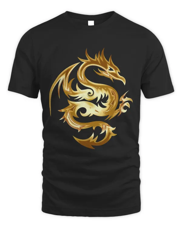 Dragons with a Tribal Gold Finish