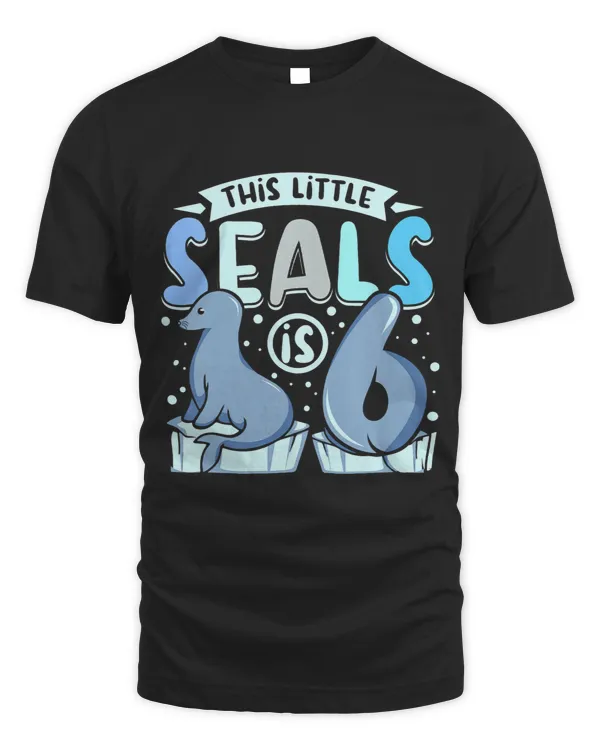 Kids 6 years old this little seal is 6th birthday