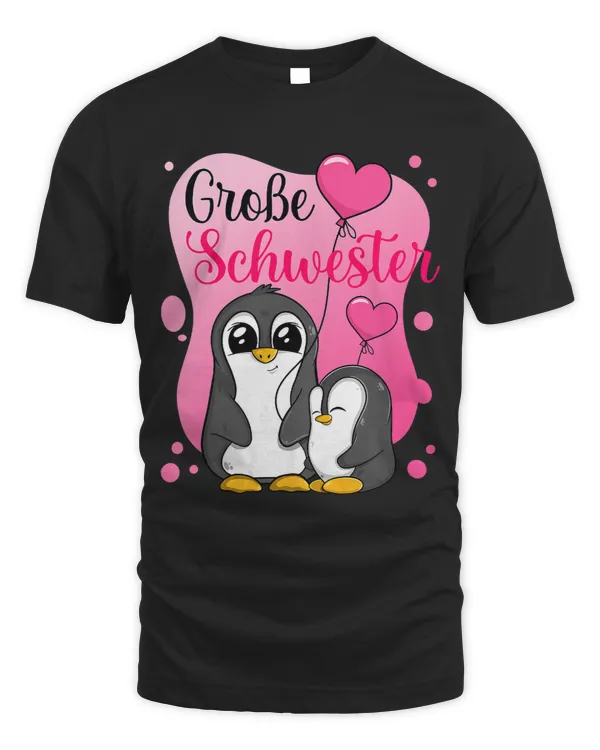 Kids Big Sister 2Penguin Sibling Baby Shower Girl 21