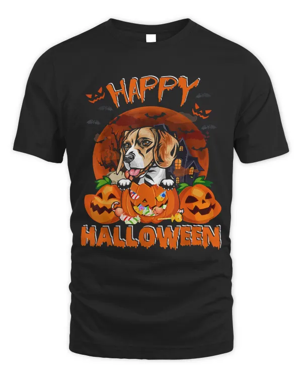 Happy Halloween Funny Beagle Pumpkin Dog Lover Halloween 22