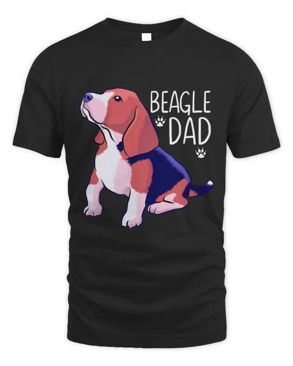 Vintage Beagle Dad Funny Dog Lover Gift For Papa Father