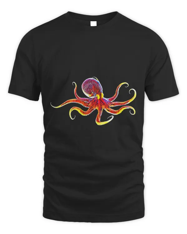 Octopus Tentacle Motif Squid Ocean Animals Design Octopuses